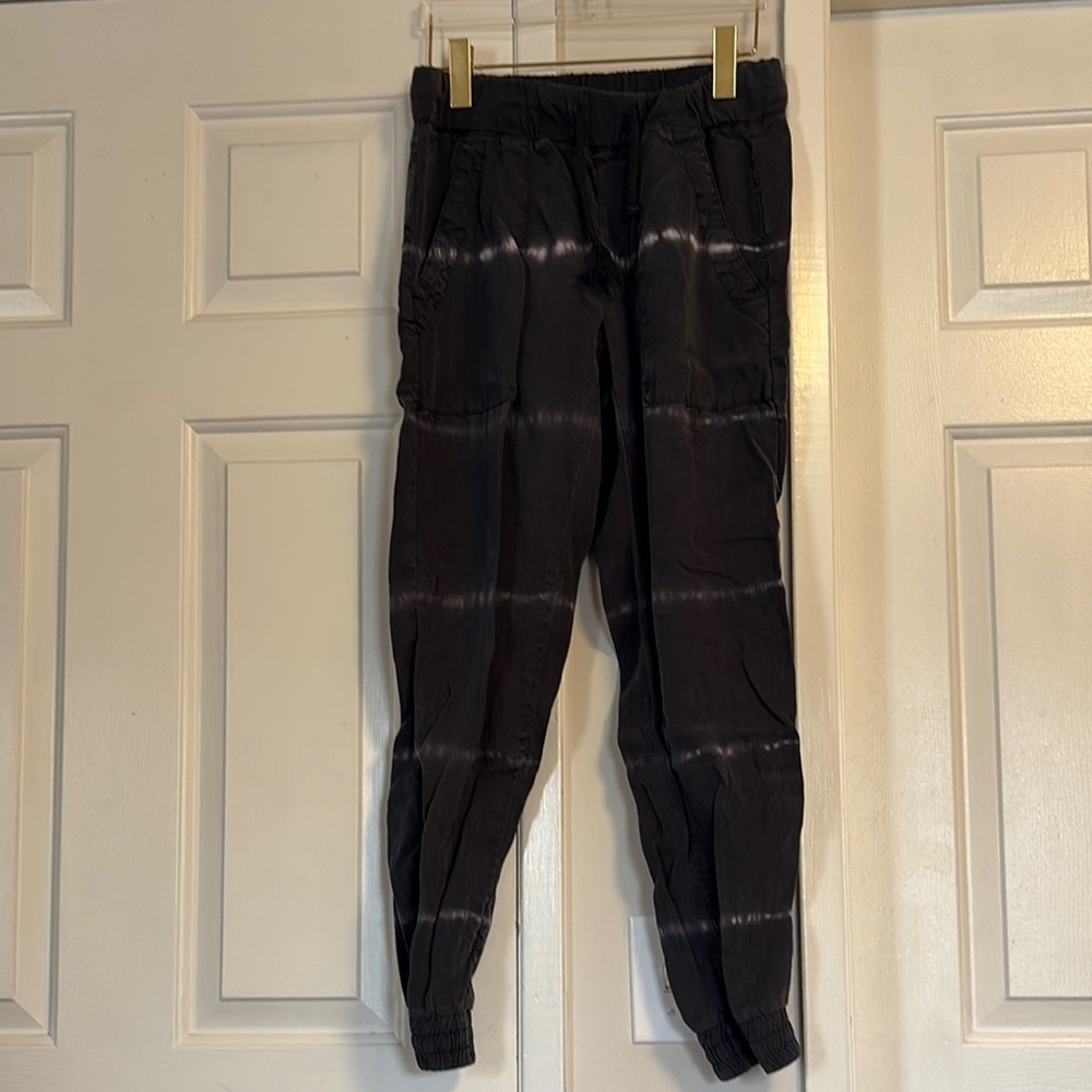 Black Tie-Dye Jogger Pants